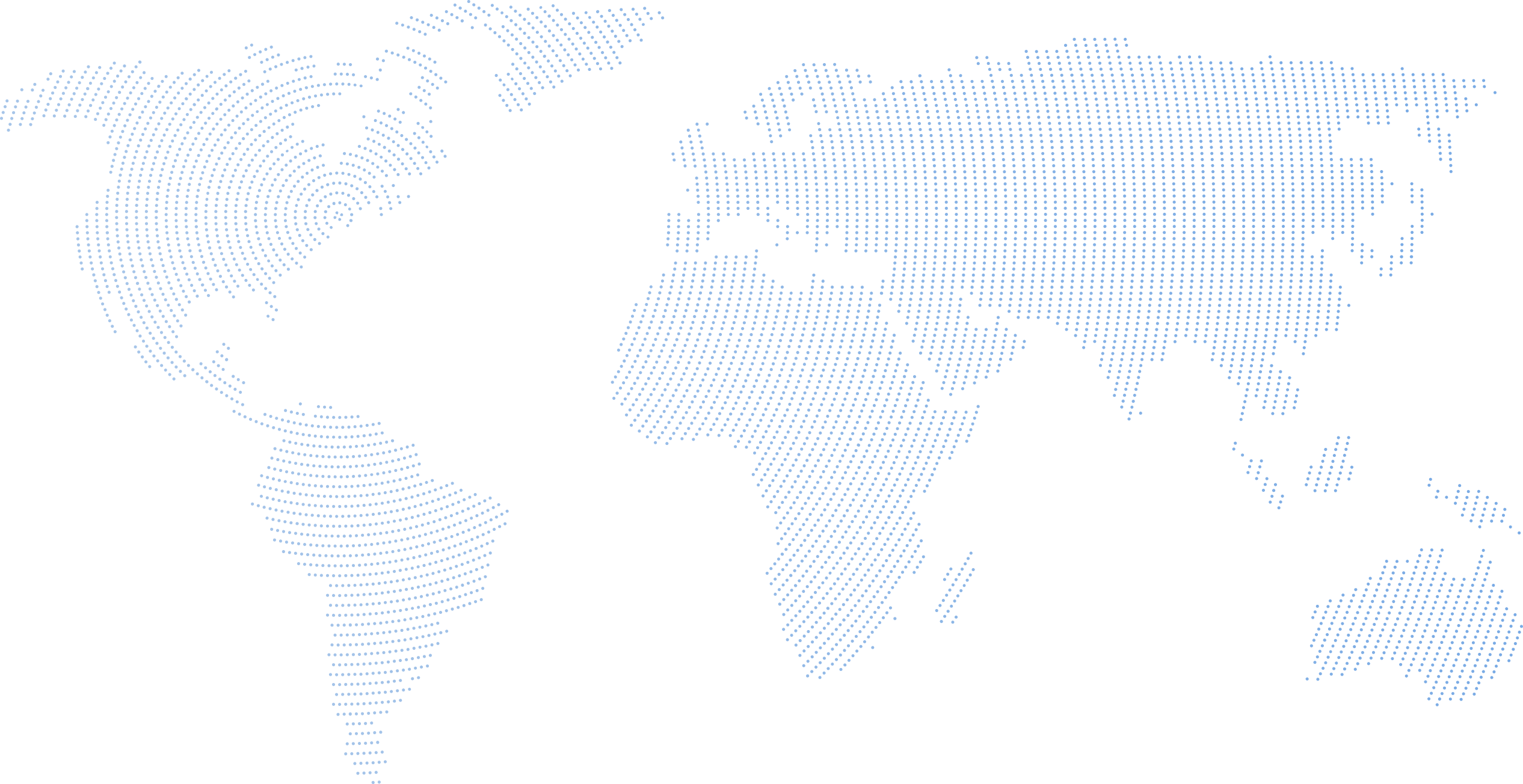 Global dot map representing Nasdaq Private Market�s worldwide reach and equity management solutions