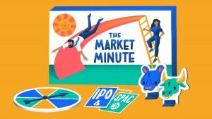 The Market Minute illustration highlighting IPOs, SPACs, and market trends